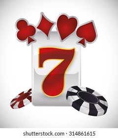 Las Vegas concept with casino icons design, vector illustration 10 eps graphic.