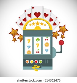 Las Vegas concept with casino icons design, vector illustration 10 eps graphic.