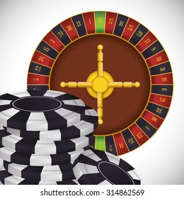 Las Vegas concept with casino icons design, vector illustration 10 eps graphic.