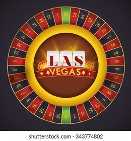 Las Vegas concept with casino icons design, vector illustration 10 eps graphic.