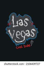 las vegas cool dude,t-shirt varisty college fashion vector design