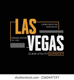 Las vegas design for t-shirt, print, poster, banner, flyer, wallpaper, vector illustration