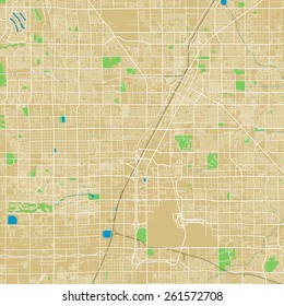 Las Vegas Detailed Vector Map