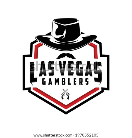 Las vegas gamblers illustration vector