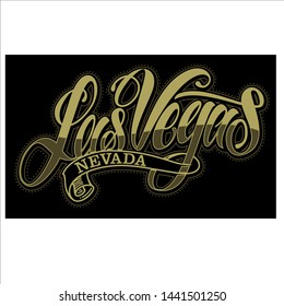 Las Vegas glamour design , looks elegant and premiun . Vector file on black background