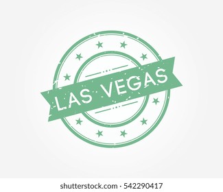 las vegas. green stamp sign vector illustration