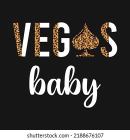 Las Vegas Half Leopard Print T-shirt