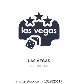 las vegas icon on white background. Simple element illustration from Maps and Flags concept. las vegas sign icon symbol design.