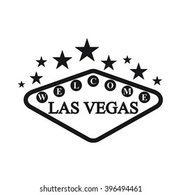 Las Vegas icon on the white background