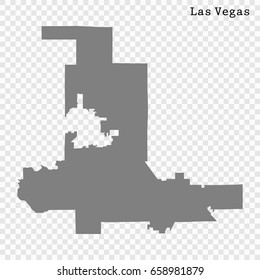 Las Vegas Map. City of the United States. vector illustration