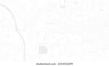 Las Vegas Map Vector High-Quality Illustration of the City