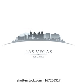 Las Vegas Nevada City Skyline Silhouette. Vector Illustration