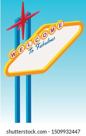 Las Vegas Nevada sign vector illustration