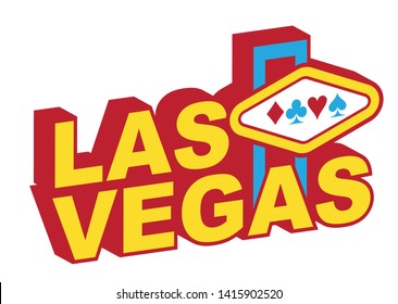 Las Vegas Nevada symbol vector illustration