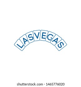 las vegas playing card symbol vector