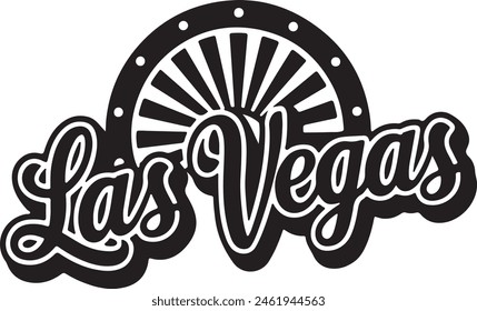 Las Vegas Poker Tisch Vektorgrafik