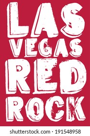 Las Vegas Red Rock Vector Art