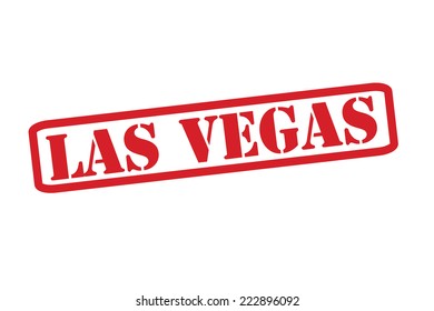 LAS VEGAS Red Rubber Stamp vector over a white background.