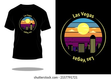 las vegas retro t shirt design