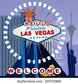 Las Vegas Sign altered to say HELLO 