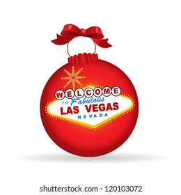 Las Vegas Sign Christmas Bauble - Christmas Or New Year