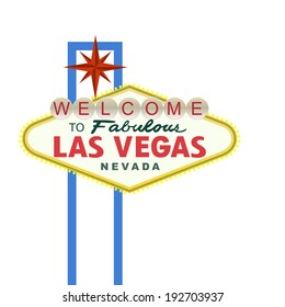 Las Vegas Sign. Vector