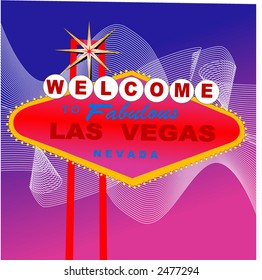 las vegas sign vector