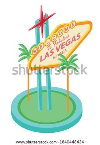 Las Vegas Sign vector illustration