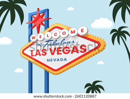 Las Vegas sign vector image