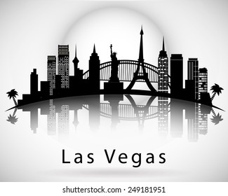 Download Las Vegas Silhouette Hd Stock Images Shutterstock