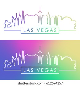 Las Vegas Skyline Vector Art, Icons, and Graphics for Free Download