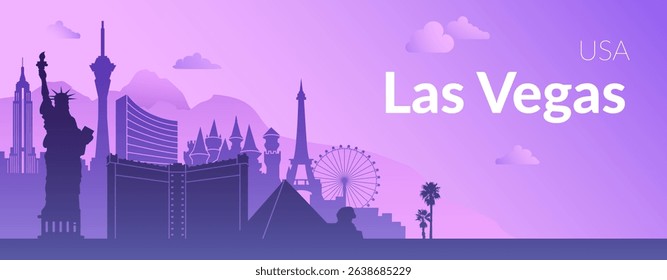 The Las Vegas Skyline Featuring Iconic Landmarks and the Citys Vibrant Nightlife Scene