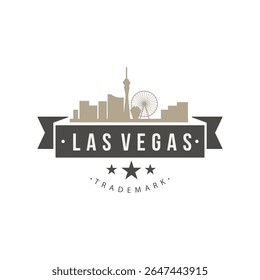 Las Vegas skyline graphic design