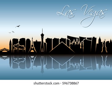 Las Vegas skyline - Nevada - vector illustration