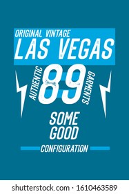 las vegas some good configuration,t-shirt design fashion vector
