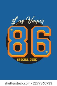 las vegas special dude,t-shirt design fashion vector