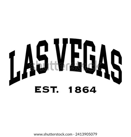Las Vegas typography design for tshirt hoodie baseball cap jacket and other uses vector