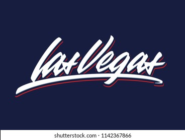 Las Vegas vector lettering