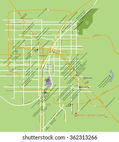 Las Vegas vector map
