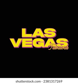 las vegas vector text for t shirt design