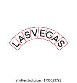 LAS VEGAS-VEGAS-Vorlage für Vektordesign