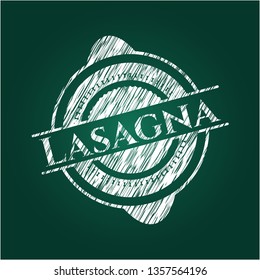 Lasagna chalkboard emblem