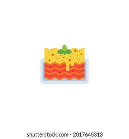 lasagna Icon Isolated On White Background