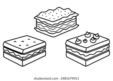 lasagna Line Art Sophisticated, Simple and Artistic Designs