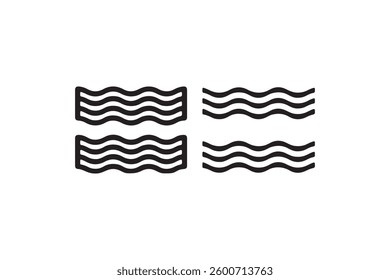 Lasagna pasta sheets icon Vector