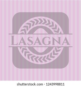 Lasagna pink emblem