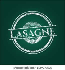 Lasagne chalkboard emblem
