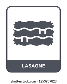 lasagne icon vector on white background, lasagne trendy filled icons from Gastronomy collection, lasagne simple element illustration