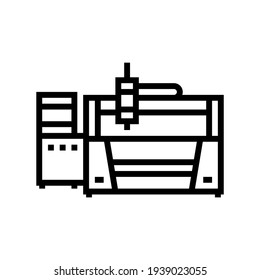 laser apparatus line icon vector. laser apparatus sign. isolated contour symbol black illustration