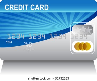 Laser beam Credit Card